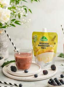 Smoothie banan-owoce leśne