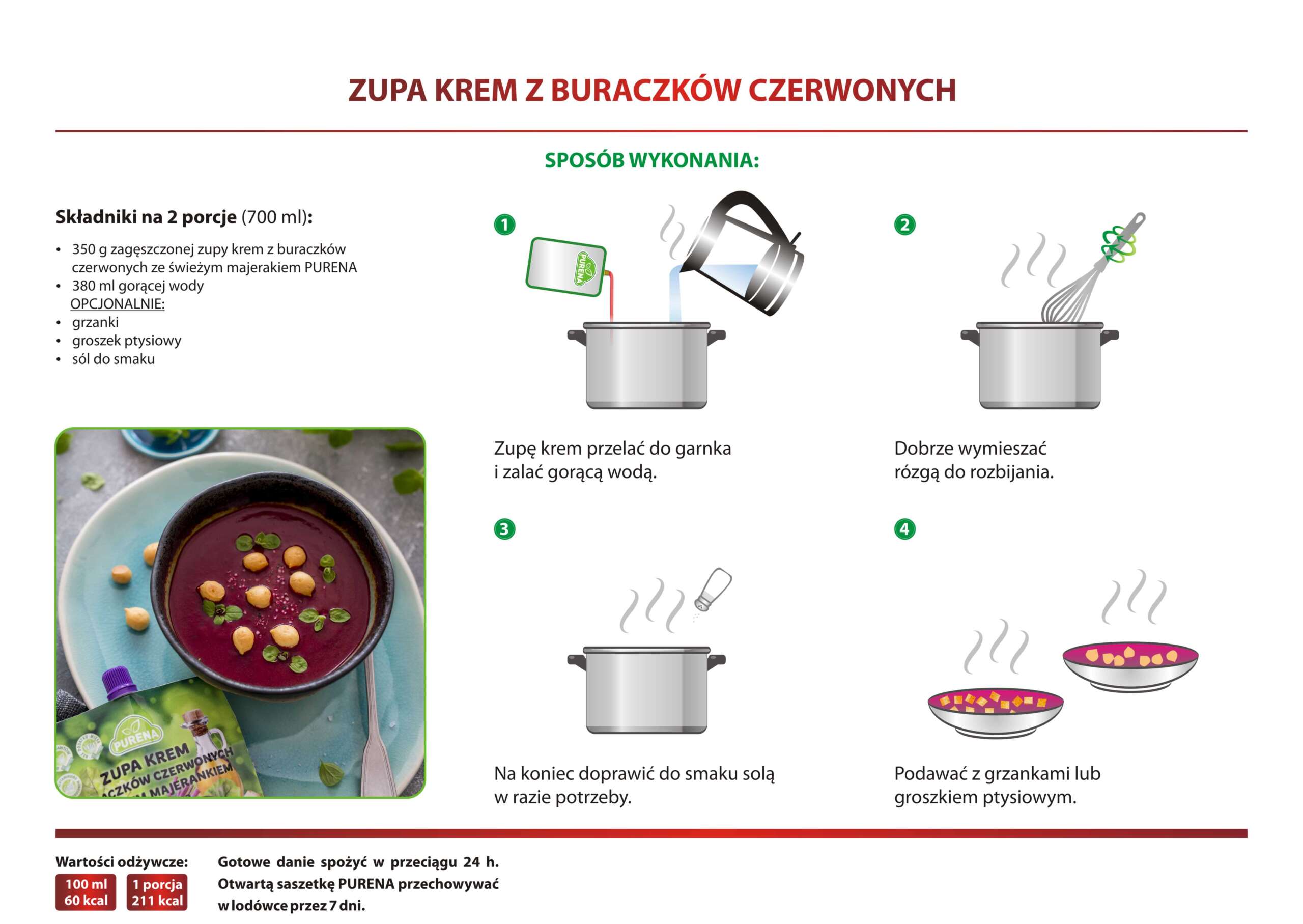 Zupa krem z czerwonych buraczków