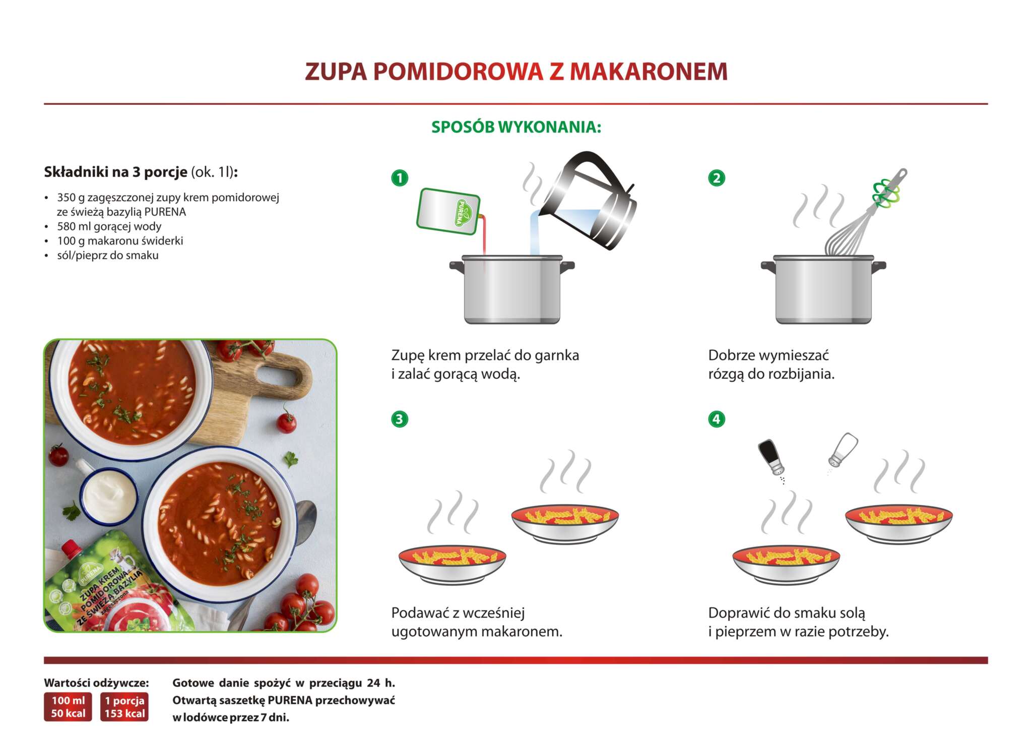 Zupa pomidorowa z makaronem