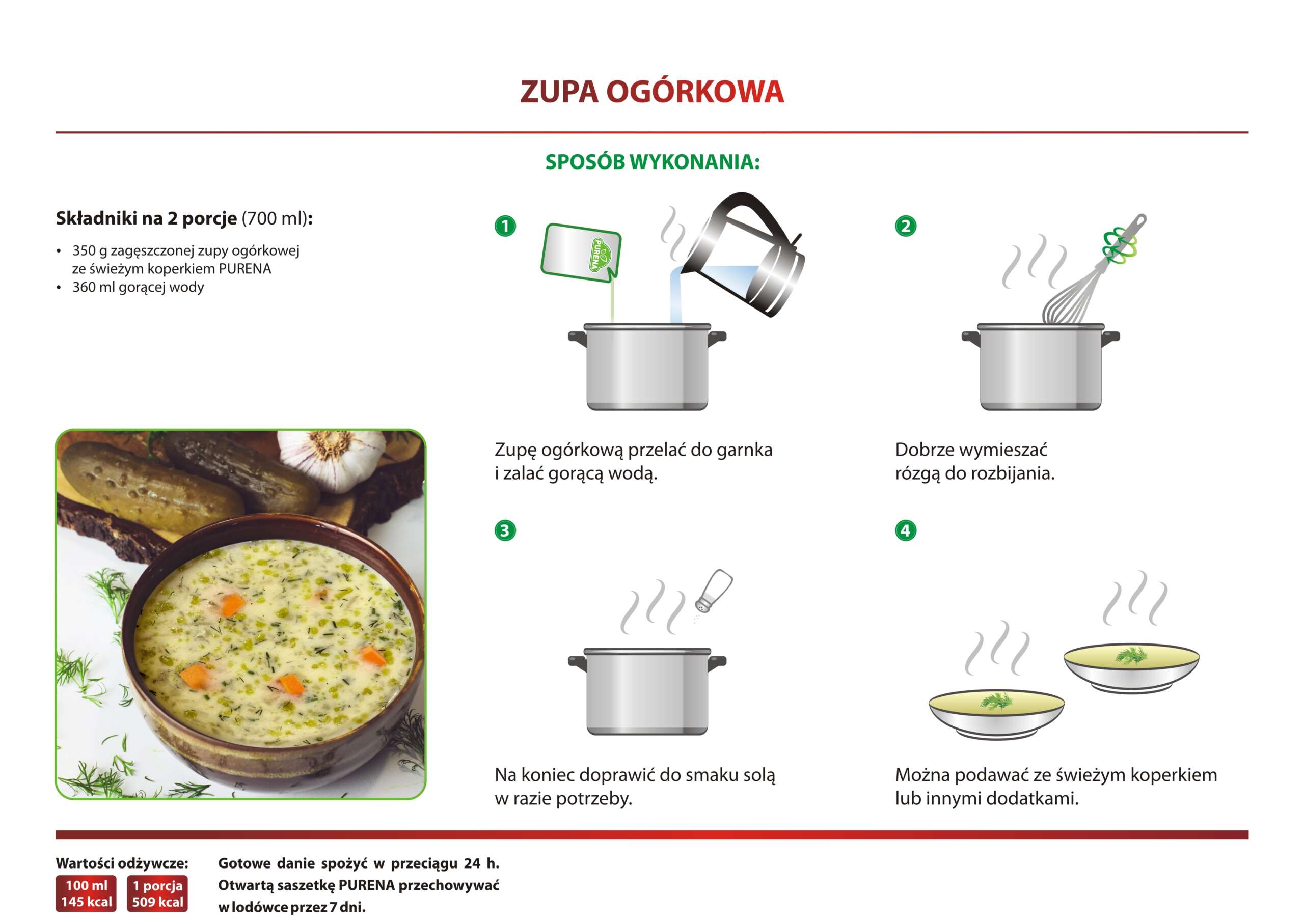 Zupa ogórkowa - przepis