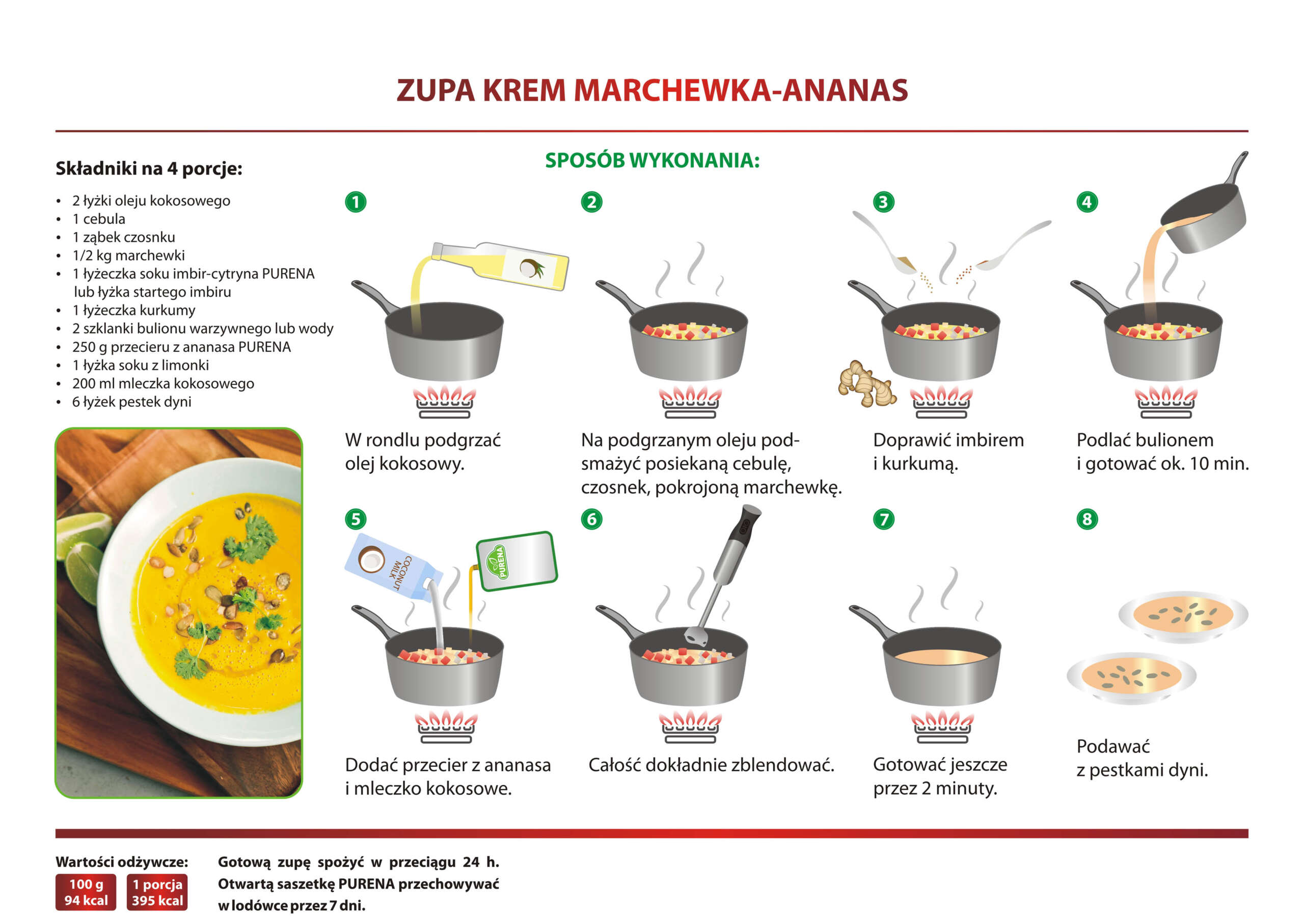 Zupa krem marchewka-ananas